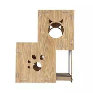 고양이스크래처 2단 숨숨하우스