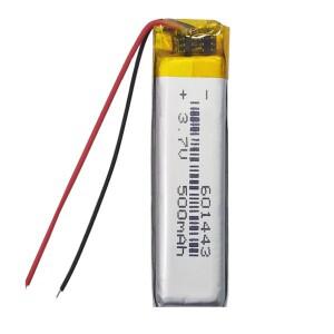1-10PCS 3.7V 500mAh 601443 551643 MP3 MP4 GPS 블루투스 헤드셋 비디오 펜 카메라 용 리튬 폴리머 교체