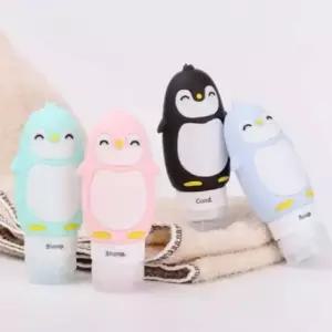 실리콘 샘플 펭귄 스킨 린스 화장품 폼클렌징용기 샴푸 UWDA49E5