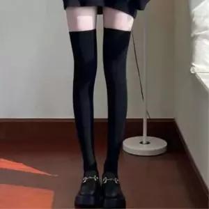 [마이모노샵][마이모노샵] 다리얇아보이는 날씬해보이는 요가 발레 하이 오버니삭스 (17173657)