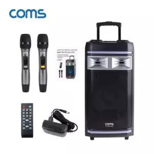 버스킹 COMS UHF 이동식 무선 앰프 스피커 마이크세트