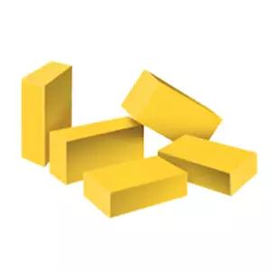 가꿈 종이블럭 빅 벽돌 블럭 40pcs (노랑) (NO.871) 블록 블럭 완구