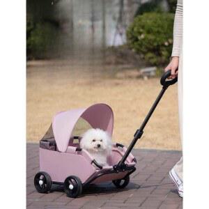 강아지유모차 분리형 카트 애묘 블랙 1 반려견 가벼운 반려견유모차 그린/분리형 이단