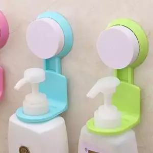 흡착식 샴푸 린스 다용도 행거 디 스펜더 욕실 용품 수납 거치대 흑착식 바디 워시 식거