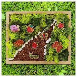 수업교구- 모스 오솔길 액자 만들기 4인 패키지