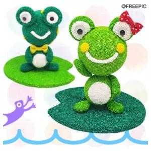 미술교구- 겨울잠 깬 안녕 개구리 5인용 실습키트