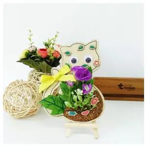 창의체험- 봄들꽃 우드액자 만들기 4인용 실습교구