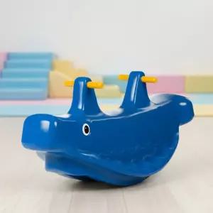 리틀타익스 돌고래시소 블루 흔들목마 유아 승용 장난감 실내 놀이방 어린이 승마놀이 말타기