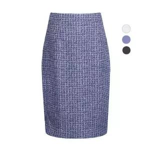 [하프클럽/비비드시크릿가너]여성 레스 트위드 봄가을 정장 미디 스커트