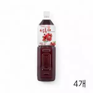 참다음 석류 골드 6배희석 1.5L X 4개 카페 음료베이스 석류엑기스 과일원액 엑기스 석류쥬스 과일주스