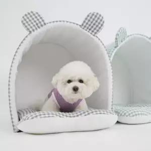 강아지숨숨집 예쁜 강아지 집 키키부 펫 하우스(그레이) 숨숨집