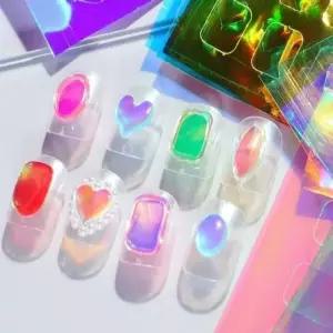 [에스에스_62]오로라 네일 젤네일 스티커