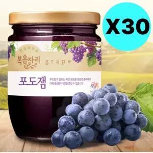 복음자리 포도잼 대용량 370g X 30개 업소용 과일잼