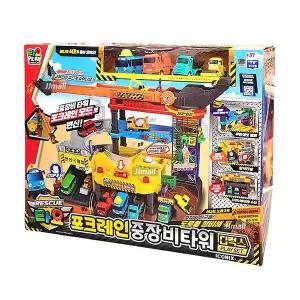 타요 포크레인 중장비타워 디럭스 플레이세트 미니카 자동차 디거 덤프 롤롤 역할놀이 선물