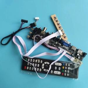 DVB-T2/T DVB-C 3663 TV 모니터 키트 LTN173KT01 LP173WD1 B173RW01 LCD LED 스크린 HDMI+VGA+USB+TV 컨트