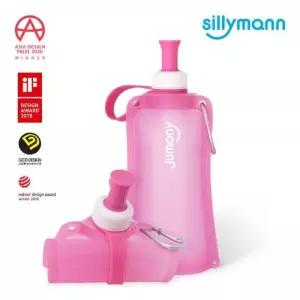 실리만 어린이 유아 스트로우형 실리콘 물주머니 이지핑크 1P