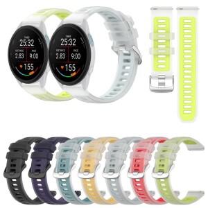 20 22mm 젤리 컬러 실리콘 교체용 손목 밴드 (가민 호환 포러너 570 55 158 245 645 165 265 뮤직 970 호환