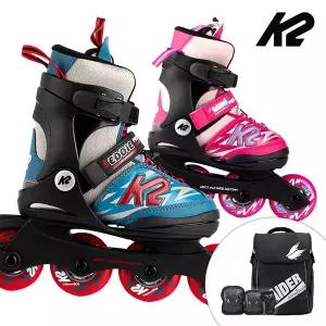 [케이투스케이트]K2 인라인 스케이트 에디 루미 프로+가방+보호대 아동 어린이 유아인라인 아동용 신발...