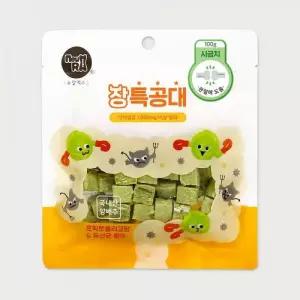 뉴알엑스 반려견 유산균 간식 식이섬유 건강트릿 장특공대 가수 시금치 100g, 1개