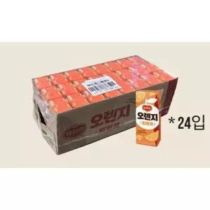 델몬트 오렌지 주스 드링크 팩음료 190ml 24팩 GST