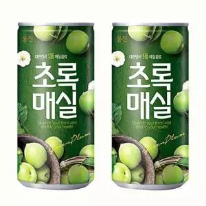 웅진 초록매실 캔음료 음료수 주스 180ml 30캔 GST