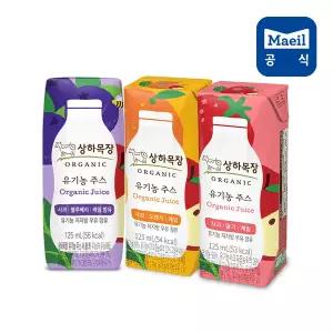 S 상하목장 유기농 케일주스 125ml 3종 혼합 24팩