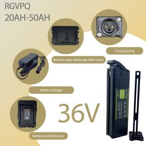 항공 운송 36V 실버 피쉬 리튬 배터리 20AH-50AH  차량용 접이식 전동 보조 차량 2000W