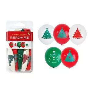 크리스마스 케이스풍선 크리스마스트리 파티장식 벌룬-WD44B89