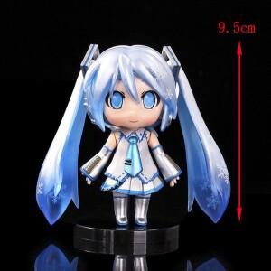 하츠네 미쿠 피규어 캐릭터 장식품 귀여운 핑크 그린 홈 데스크 성인용 장난감