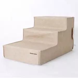 강아지3단스텝 강아지 가죽 방수 침대 계단 3단 1P 애견 소파 스텝 애견가죽계단