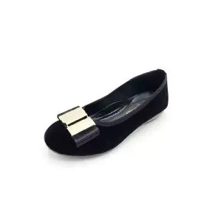 [하프클럽/]클래식 벨벳버클 포인트/ 여성구두 플랫 펌프스 2cm 국산