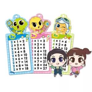 구구단학습 구구단벽보 접착식구구단차트 학습 유치원수학교구 2P