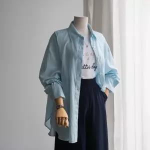 (안나앤플러스) A. 레인보우 아사면 셔츠[셔츠C0227Q79] 빅사이즈~99