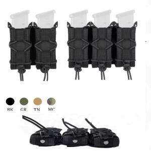 9mm 더블 매거진 파우치 서바이벌 몰리 싱글 이중층 범용 탄약 홀더