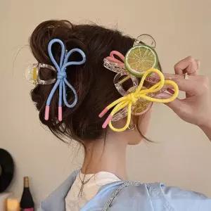 [아리엘스타일]리본포인트 컬러믹스 헤어집게세트 써니빈헤어집게3종세트