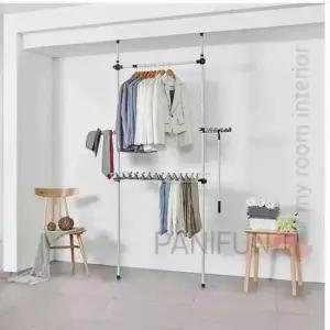 [JED] 바지걸이 행거옷장 시스템행거 조립식행거 벽행거 2단 의류행거