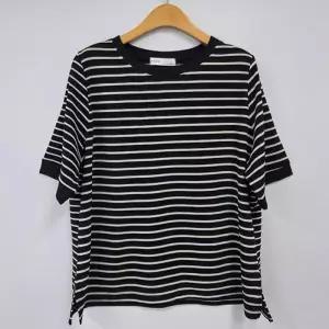 아이우먼 로아단가라배색반팔티 IRU266M603 빅사이즈 (46836329)