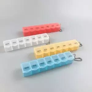 휴대용 일주일 요일별 알약 요일 보관 비타민 영양제 약통 약 케이스 보관함 정리함 통 M10965