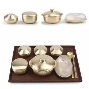 유기식기 유기 산후조리원 요양원 병원 1인 4찬 식기세트