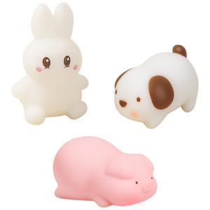 소소시스 말랑이 동물 삼형제 폭신 토끼 강아지 돼지 스퀴시