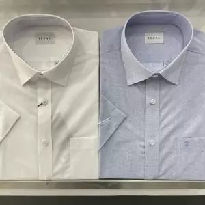 [예작]예작 21S/S (2COL) 도비 도트 올오버 일반핏 반팔셔츠 YJ1MBR451_SC