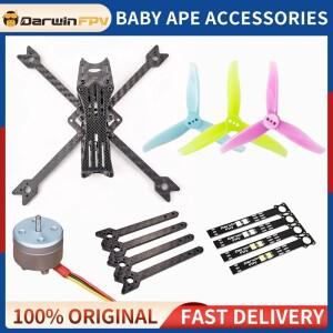 DarwinFPV 베이비 에이프 휠베이스 드론 쿼드콥터 프레임 키트 탄소 섬유 암 LED 보드 1104 4300KV 모터 RC