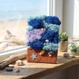 [키득키득]파도가 있는 여름바다 모스이끼 액자 만들기