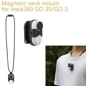 인스타 360 Go 3/3S 용 랜야드 스트랩 마그네틱 거치대 조정 가능한 넥 마운트 스탠드 핸드 프리 멀티 액세