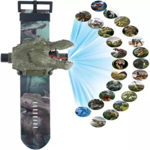 레이시 공룡 시계 손전등 프로젝터 장난감 동물 패턴 토치 교육용 선물