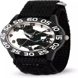 마블 키즈의 WMA000227 어벤져스 아날로그 디스플레이 쿼츠 블랙 워치