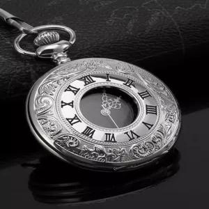 태엽 시계 회중 클래식 목걸이 빈티지 엔틱 아날로그