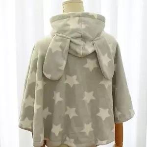 스타 토끼 담요 어린이 극세사 블랭킷 유아 후드