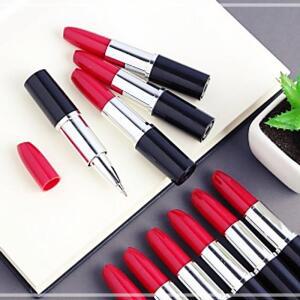 [2개구성] 주트리 홍보 신기한 디자인 판촉 예쁜 10p세트 볼펜 레드 립스틱 팬시 검정 인쇄 심 LWC2CE3F