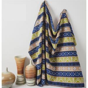 북유럽디자인 겨울 매트 블랭킷 샹젤리제 한기방지 담요 캠핑 140x180 차박 패턴 카크닉 감성 HW8995B2